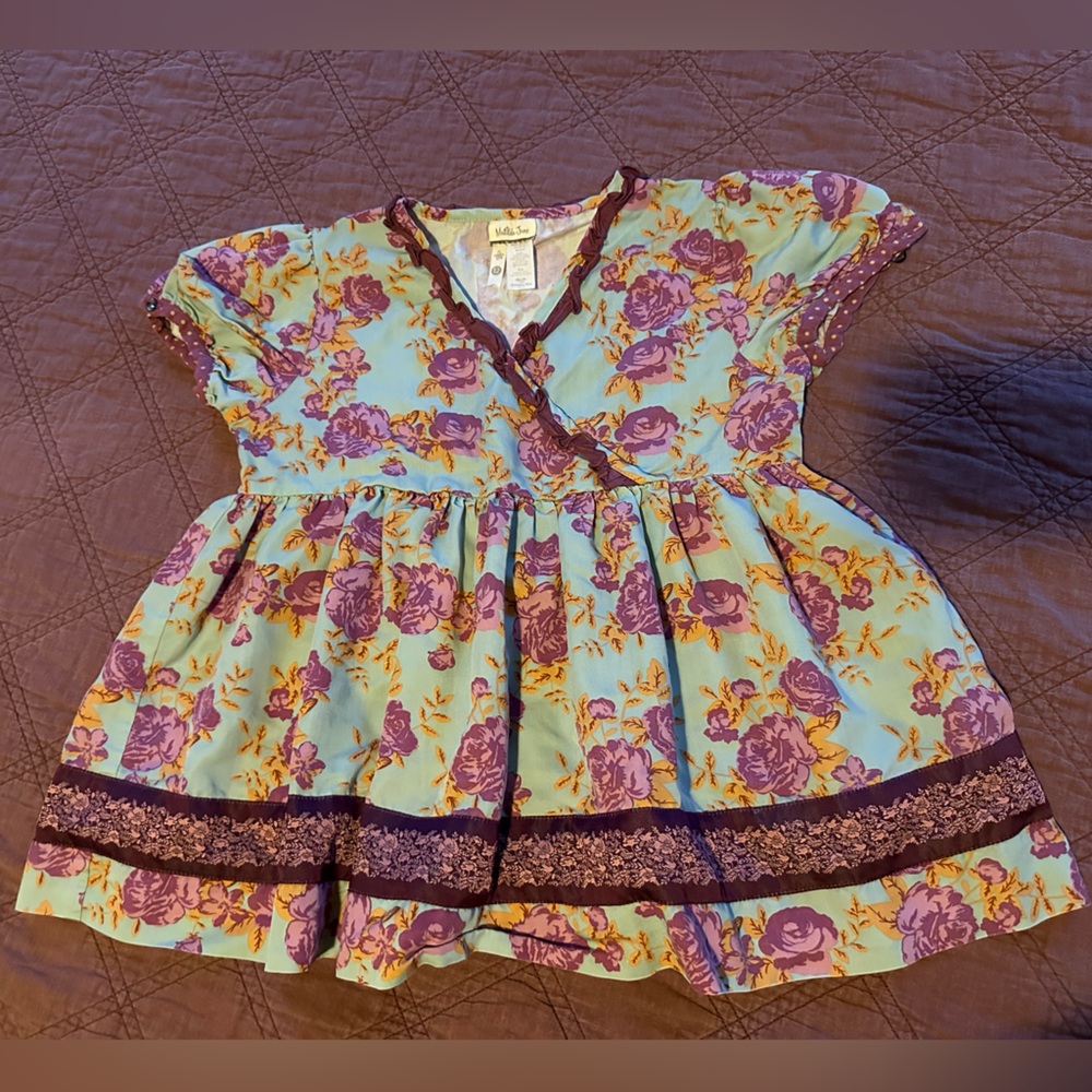 Matilda Jane Girls Peplum Top size 12